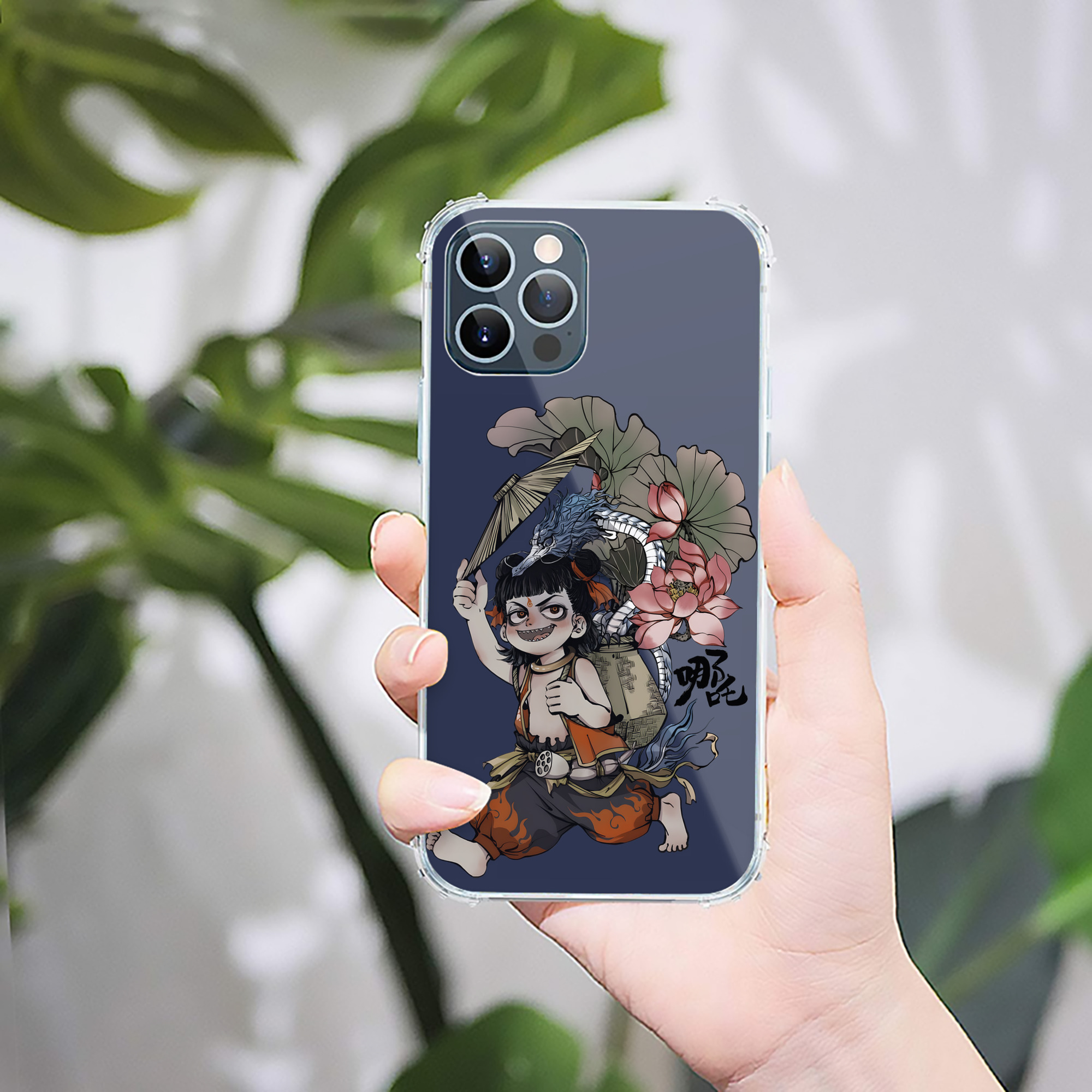 （画像用） Ne Zha 2 ナタ 魔童の大暴れ 【iPhone 12シリーズ対応】透明スマホケース（クリアソフトケース）